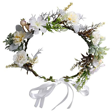 MAGICLULU 1stk Blumenkopfschmuck Für Die Braut Mädchen-stirnband Haarschmuck Für Die Braut Blumenkranz Stirnband Girlanden-stirnband Mit Blumen Brautblumenstirnband Boho-blumen Kopfbedeckung