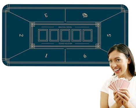Nankoyal Poker Top - Poker Table Top Layout,Folding Smooth Anti-Slip Portable Waterproof Professional Poker Table Mat For Games Everywhere