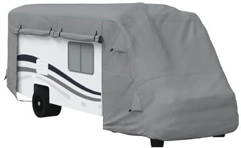 vidaXL Schutzhülle für Wohnmobil Grau 660x235x275 cm Vliesstoff