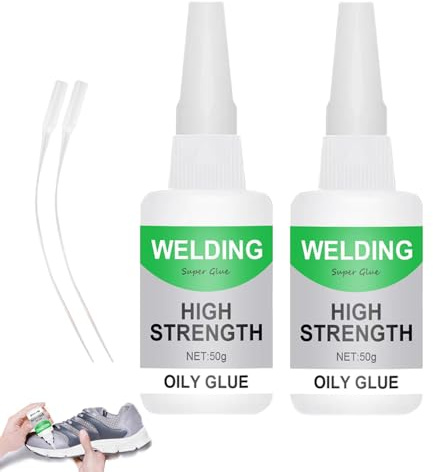 LYPPUL 2PCS High Strength Oily Glue, Universal Super Glue, Welding High Strength Oily Glues, Waterproof Glues for Quick Repair Of Metal, Plastic, Wood, Glass, Jade