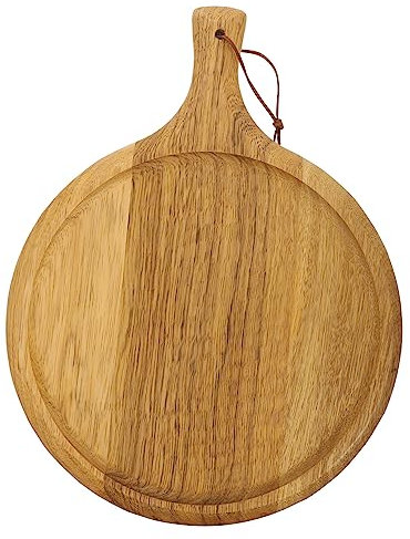 SHOWERORO Servierplatten Aus Holz Für Küche Schneidebrett Für Brot Pizzabrett Mit Glatter Oberfläche Leicht Zu Reinigen