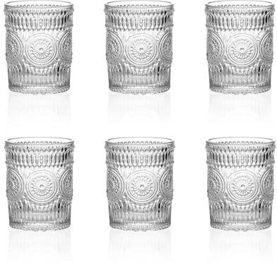 Longing Home Wassergläser Gläser Trinkgläser 6er Set, für Tee & Limonade | Perfekt für Zuhause, Restaurants, Partys, Familienessen & Outdoor täglicher Gebrauch, bruchfest, spülmaschinengeeignet