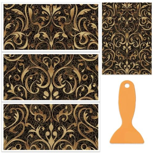 OLYCRAFT 3 Stück/Set Spitzenranken Transferfolien Zum Aufreiben Für Möbel Und Kunsthandwerk 30x15cm Transferaufkleber Für Möbel Mit Vintage Motiv Transferaufkleber Zum Aufreiben Für Holzmöbel