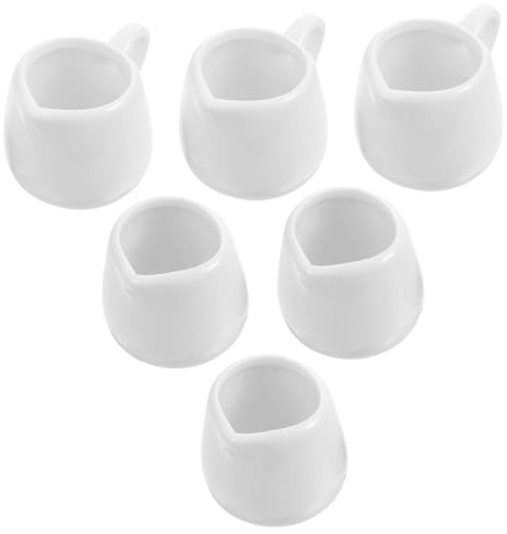 POPETPOP 6pezzi Tazze Da Latte in Ceramica Di Qualità Superiore Tazze Per Caffè Pratiche e Resistenti Utensili Da Cucina Semplici Ed Eleganti Come Contenitori Per Salse