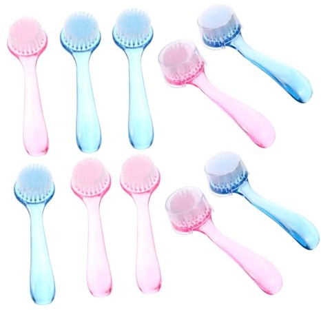 ELAYARD Lot De 10 Brosses à Ongles Poignée Longue, Plastique Solide, Poils Flexibles, Nettoyage Pour Ongles Et Peau, Usage Domestique Et Voyage