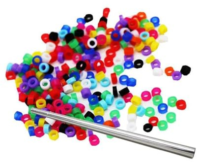 200Pcs Bird Leg Rings for Parrots, Finches, Canaries, and Gouldian Finch Birds, Random Color Delivery.