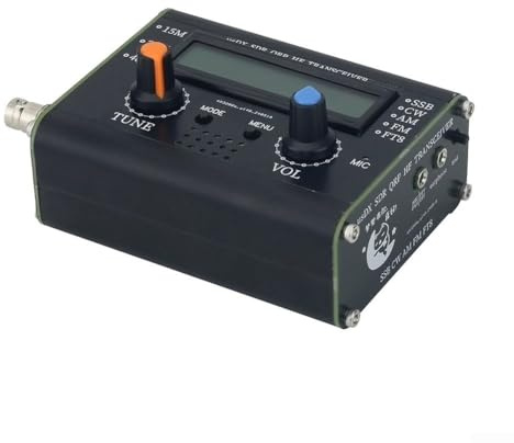 Transceptor QRP- HF de 5 W, todos los modos SSB -CW AM Radio FM para bandas de 15 m, 20 m, 40 m, con conector de antena BNC, firmware de código abierto, carcasa de aluminio