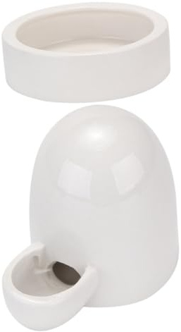 Gatuida Poultry Chicken Feeder and Waterer Ceramic Food Bowl and Water Feeding Container Easy to Fill Multi-functional Drinker for Hens Chicks Ducks and Practical Poultry