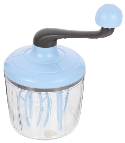 Ipetboom Batidor Manual de Huevos Ergonómico Azul Fácil de Usar y Limpiar Herramienta Ligera para Mezclar y Batir Crema Cocina y Repostería Color Aleatorio Color Aleatorio