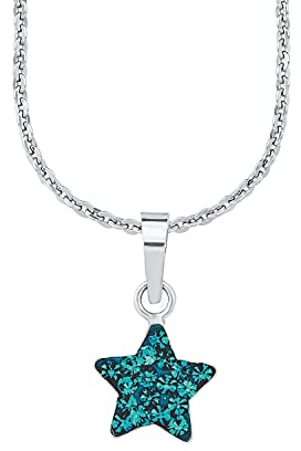 Amor Kette mit Anhänger 925 Sterling Silber Mädchen Kinder Halsschmuck, Silber, Kommt in Schmuck Geschenk Box