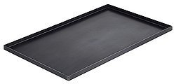 De Buyer - 5362.40 - Plaque bord droit en tôle d'acier - L 40cm / l 30cm / h 2cm