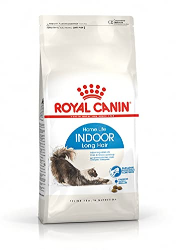 Royal Canin Indoor Longhair Trockenfutter | 2 kg | Alleinfuttermittel für Katzen | Speziell für Wohnungskatzen mit langem Fell
