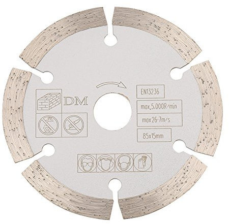 85 mm x 15 mm Disco de Corte de Hoja de Sierra Circular de Diamante para Corte de Madera/Metal / Plástico