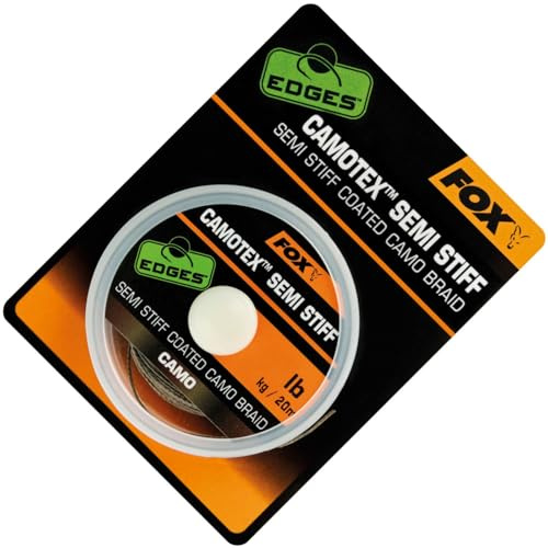 Fox Camotex Semi Stiff Coated Camo Braid 20m - Vorfachschnur