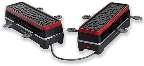 BRANDT – Service à Raclette 4 ou 8 personnes — 2 blocs pour 4 Personnes avec grill Antiadhésif en Fonte d'Aluminium — 2 x 700 W — 8 Poêlons Antiadhésifs