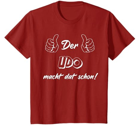 Männer Der Udo macht dat schon! Vorname im Ruhrpott T-Shirt
