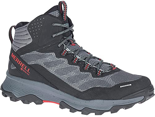 Merrell Herr Speed Strike Mid bergstövlar, flerfärgad - granit - 43 EU