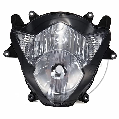 Motorcycle Headlight Front Headlamp Assembly Fit for Suzuki 2005 2006 GSXR1000 GSXR 1000 05 06, GSX650F 2008-2009 Motorbike Headlamp Front Headlight Housing Clear
