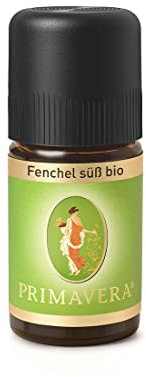 PRIMAVERA Ätherisches Öl Fenchel süß bio 5 ml - Aromaöl, Duftöl, Aromatherapie - entspannend, ausgleichend - Bauchwohl Öl - vegan, bio