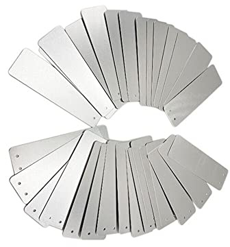 50 Stück Pflanzenetiketten, Aluminium-Pflanzenetiketten, doppelseitige Metalletiketten, Baum-ID-Tags, langlebig, wasserdicht