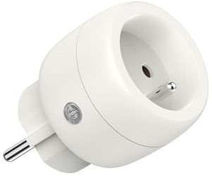 UCOMEN Smart FR WLAN Steckdose, Mini Alexa Steckdose mit Sprachsteuerung Timer, Smart Home WiFi Steckdose funktioniert mit Alexa, Google Home, Nur 2.4GHz WiFi, 1er Pack