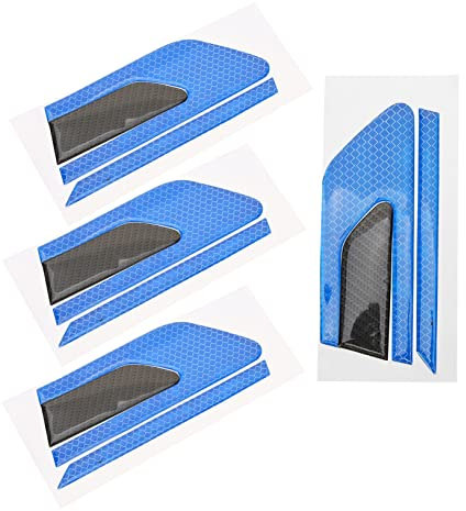 Garneck 4stücke Reflektierende Aufkleber Für Auto Selbstklebend Und Wasserfest Antikollisionsstreifen Für Türen Und Reifen Reflektierendes Klebeband Für Täglichen Gebrauch