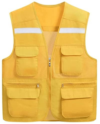 Sicherheitswesten Warnweste Warnschutzweste Sicherheitswesten mit hoher Sichtbarkeitssicherheit mit mehrfacher Tape-Großhandel reflektierender Weste for Outdoor-Arbeiten for Männer und Frauen Freiwill