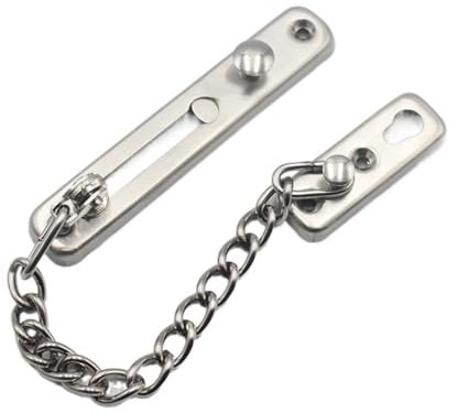 TüRkette Anti-Diebstahl-Edelstahl-Haustür-Kettenriegel-Sicherheitsschutz-Sicherheitsschloss-Sicherheitsbegrenzer-Werkzeug-Hardware for Haustür (Color : B)
