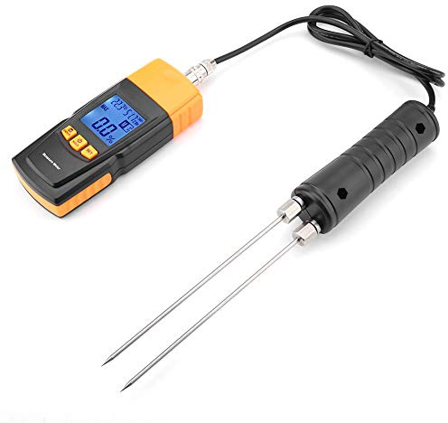 AILOOCEDI GM620 Digitaler Holzfeuchtetester, LCD-Display, Fortschrittliche SCM-Technologie, Vier Einstellbare Stufen, für Holz, Bambus, Baumwolle, Tabak, Papier