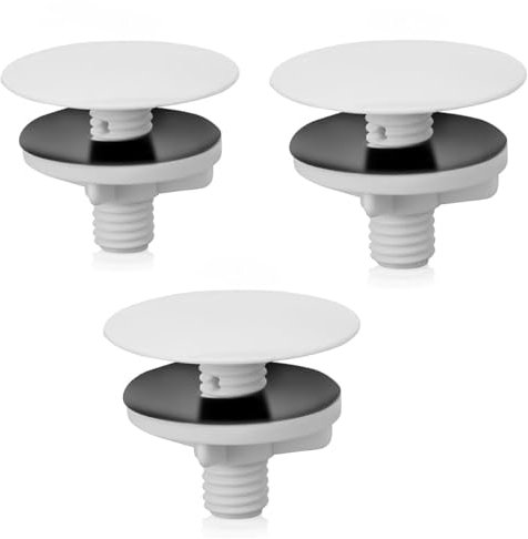3 Pcs Kitchen Sink Hole Cover Sink Faucet Hole Cover Faucet Hole Cover White Kitchen Sink Plug Kitchen Sink Tap Hole Plate Stopper Cover Blanking Plug ﻿