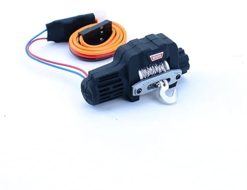 PEGGYLIN Front Bumper Electric Winch Controller Fit For 1/18 RC Fit For Crawler Car Fit For Traxxas TRX4-M Defender D90 D110 Bronco K10(Size:Winch)