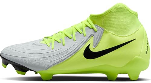 Nike Phantom Luna II Academy FG/MG, Zapatillas de fútbol Hombre, Metallic Silver/Black/Volt, 45 EU
