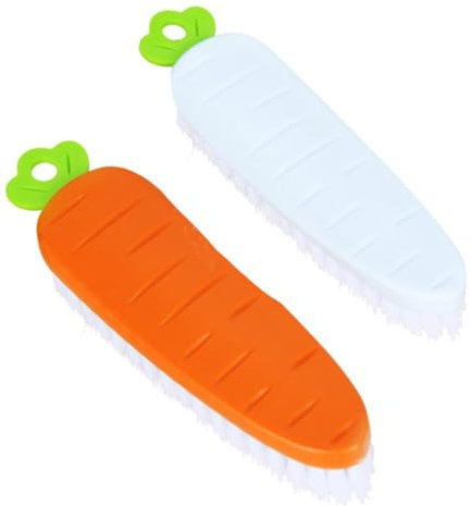 TOGEVAL 2 STK Reinigungsbürste für Karotten Teppichreiniger Staubwedel Wäschebürste waschen Kitchen Brush bodensaugerbürste Haushaltsreinigungswerkzeug Haushaltsreinigungsbürste Plastik