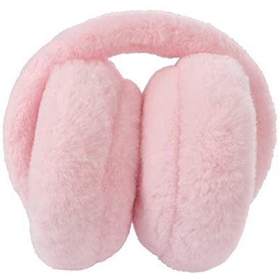 VALICLUD Plüsch Ohrenschützer Winter Ohrenschützer Für Damen Und Mädchen Warm Verstellbar Pink Weiches Material Outdoor Ohrenschutz Für Kalte Tage