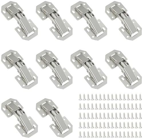 10-Pack 90 Degree Soft Close Cabinet Door Hinges (3-Inch)