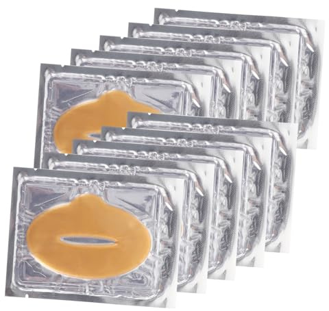 DONFAMDS 25 Stück Feuchtigkeitsspendende Lippenmaske aus Pflanzenfasern zur Pflege und Peeling für Täglichen Gebrauch und Festliche Anlässe
