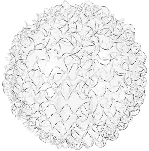 MUELODSIC Glaskugel Lampenschirm Ersatzglas Drahtumwickelt 100mm Durchmesser G9 Fassung für Pendelleuchten Wohnzimmer Deckenleuchte