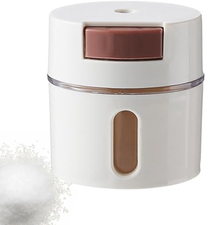 Dispenser per condimenti, contenitori quantitativi per condimenti, contenitori da 0,5 g, dispenser per sale e pepe, magnetico, da montare a parete, per controllare con precisione la quantità di sale