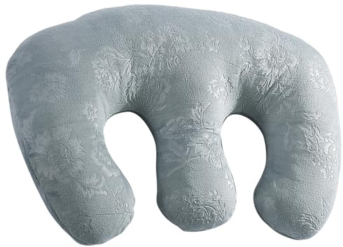 AZIDWERYQ Breast Pillow, Ergonomic Detachable Chest Pillow, Prone Cushion for Napping, Breast Support Pad Bolster SPA Beauty Salon Massage Table Sleep, Grey Feeding for Women