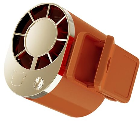 Ventilador Ponible,Dispositivo Con Pantalla LED Rotación 360 Grados Y 3 Velocidades - Pequeño Ventilador Recargable - para Verano Viajes Aire Playa Festivales Deportes Oficinas Escritorio Senderismo