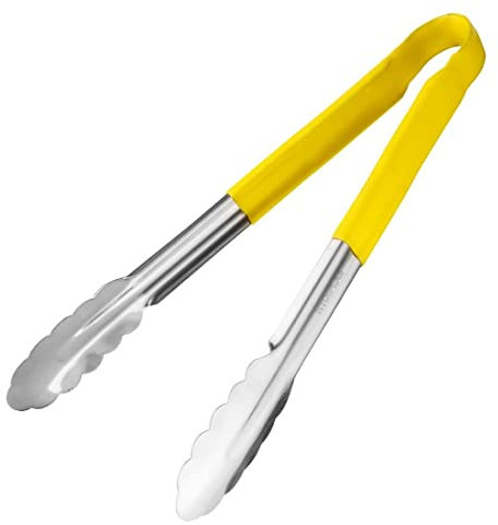 Hygiplas Colour Coded Serving Tong Yellow - 300mm