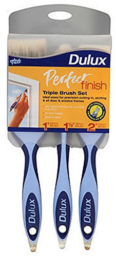 Dulux Men's Brushes, Blue, Triple Brush Set