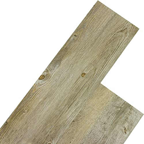 STILISTA Vinyl Laminat Dielen, 15 Dekors Wählbar, 5,07 oder 20 m², Rutschfest, Wasserfest, Schwer Entflammbar - 20 m² Bergkiefer Warm