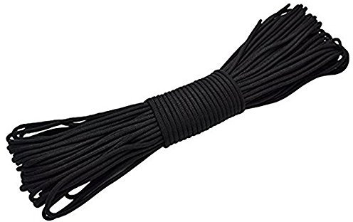 WUWYOUWL Picture Cord, 20 Meters 4mm Picture Hanging Cord Wire Nylon Parachute Cord (Black)
