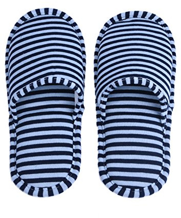 Dilwe Pantofole interne, pantofole antiscivolo in cotone confortevole ed hotel EVA con custodia per uso interno per uomo/donna