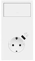 SIMON 10020216-230 Kit frontal vertical 2 el. Llave + base con carg USB