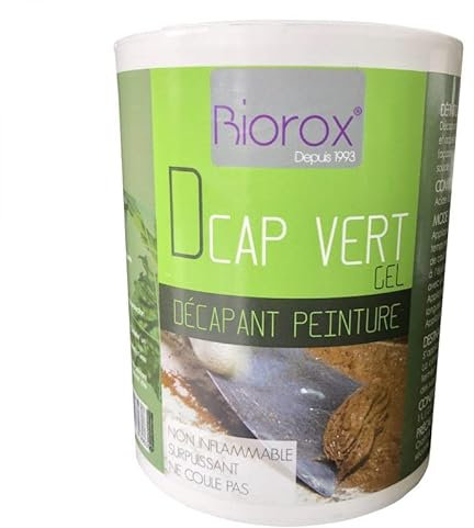 BIOROX DCAP VERT GEL - Décapant Peinture et Vernis Surpuissant D'Origine Naturelle (2,5L)