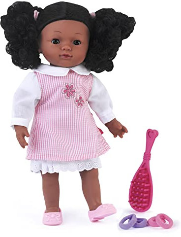 Dollsword Classic von Peterkin Elizabeth Doll Puppe, weicher Körper, mit Haaren und Schlafaugen, 36 cm, inklusive Deluxe-Outfit und Haar-Accessoires, Puppen und Accessoires, ab 18 Monaten