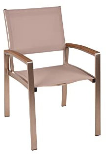 Dynamic24 Garden Pleasure Stapelstuhl Florence 2er Set Garten Stuhl Stühle Stuhlset Alu