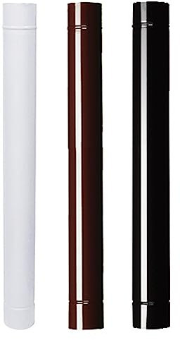 1PEZZO TUBO SMALTATO PER STUFE cm 50 ø 12 bianco